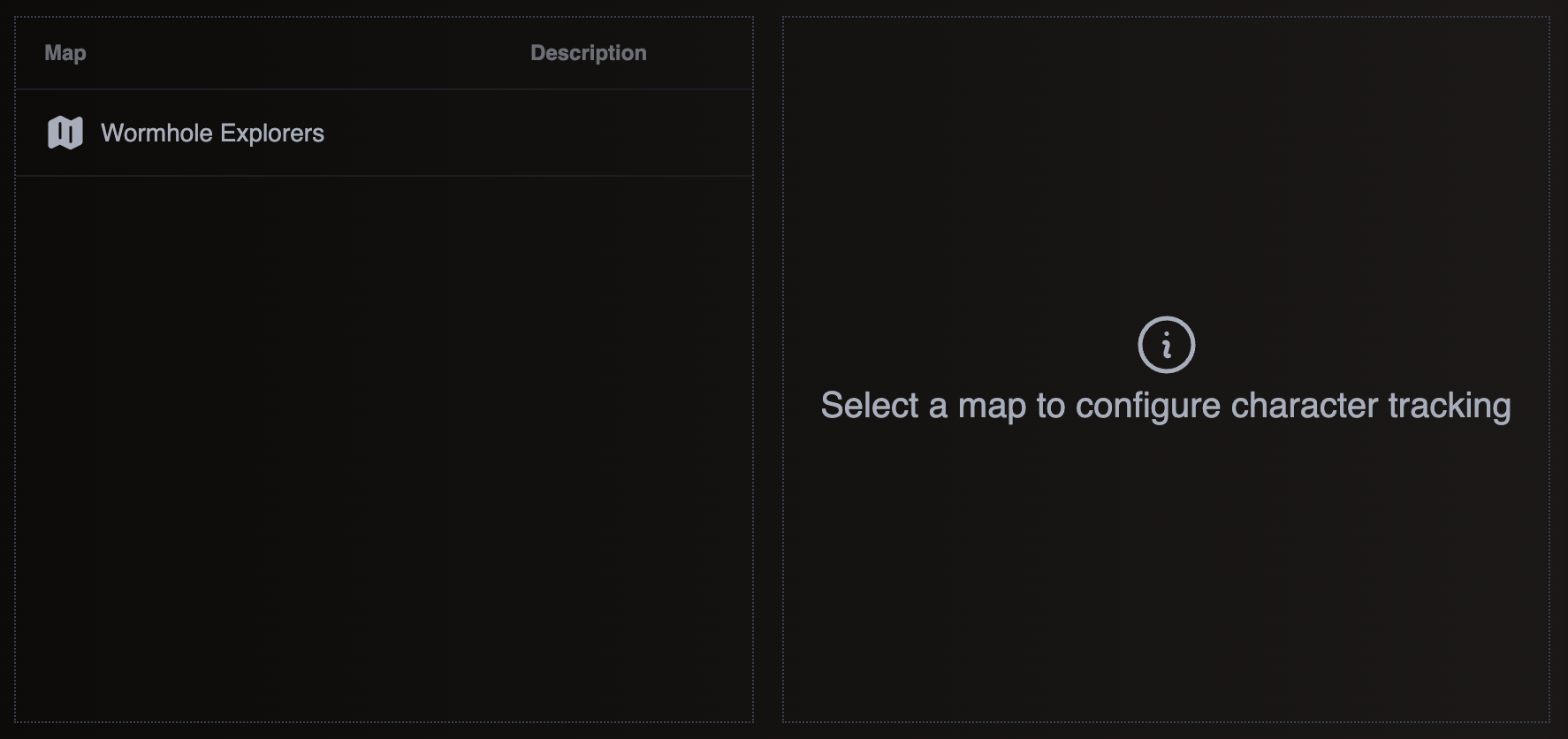 Characters Tracking View